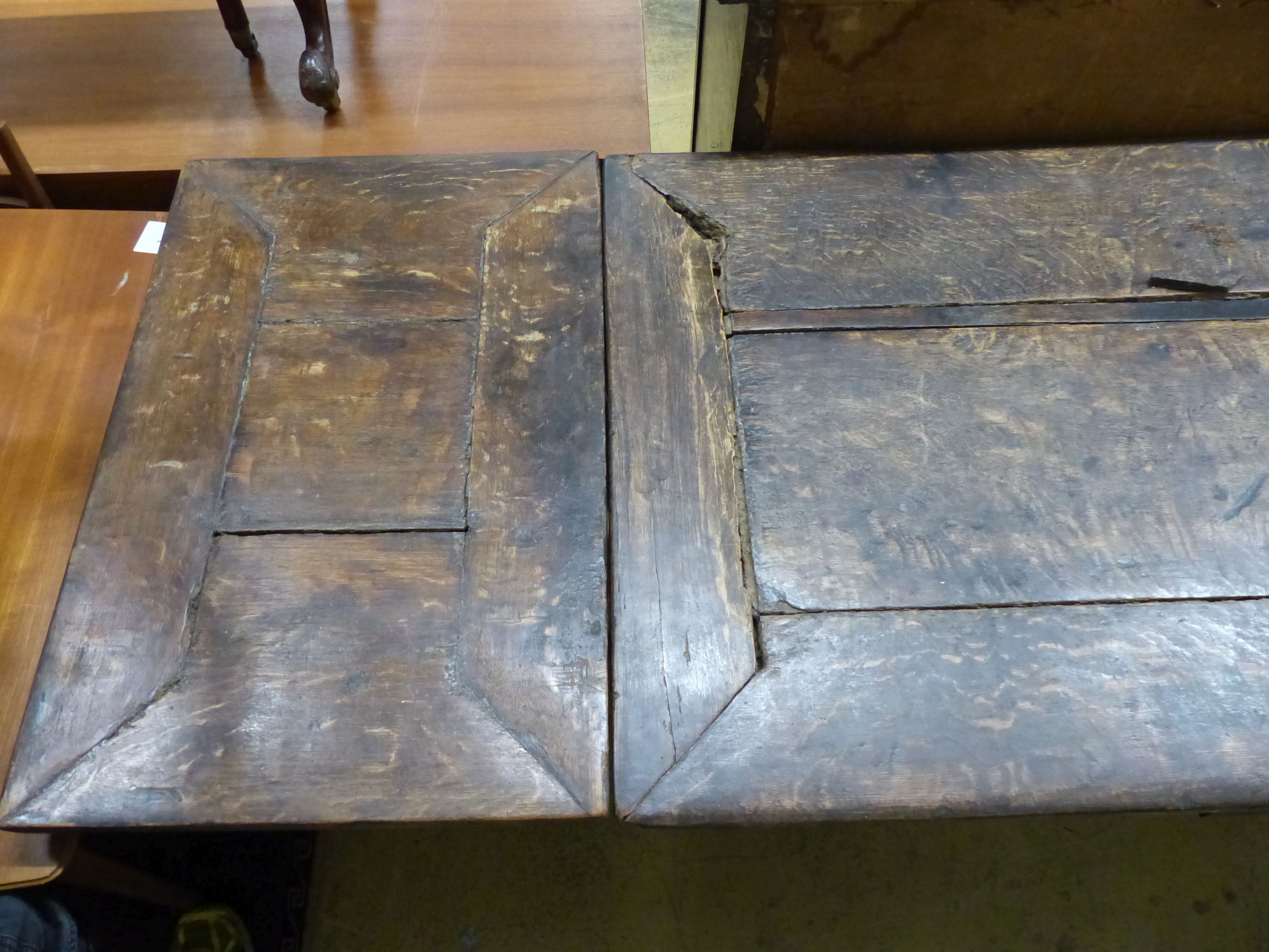 A 19th century Dutch oak extending refectory table, 212cm extended, width 76cm, height 81cm